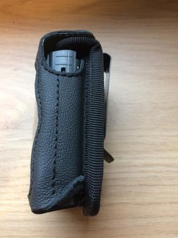 300.015 Nylon holster voor Birdy,Swissphone RES.Q, vaste metalen clip