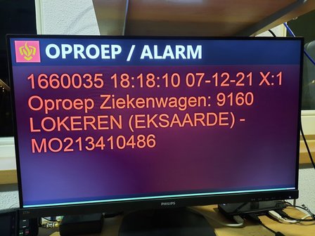 Kazerne Alarm Lichtkrant Astrid