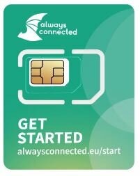 Always Connected SIM-kaart 1 jaar incl. data