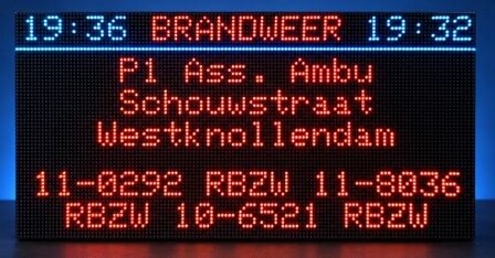 P2000 LED Lichtkrant 32x16 cm