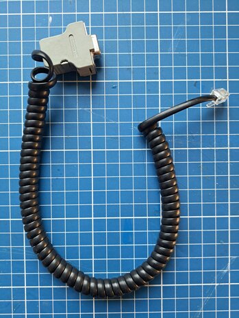 RS232 RJ10-8mm Lichtkrant programmeer kabel 