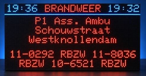 P2000 LED Lichtkrant 32x16 cm