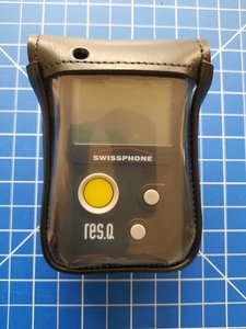 Leren holster Swissphone RES.Q/DExxx-afneembare draaipassant